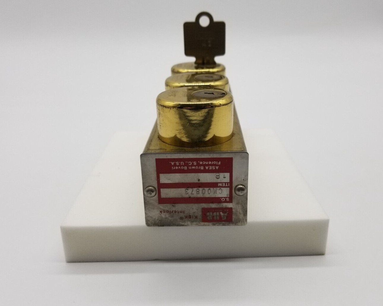 ABB KIRK KEY INTERLOCK CK00873 Item 18 A1 18224 A2 18225 A3 18226 3 locks 1 Key