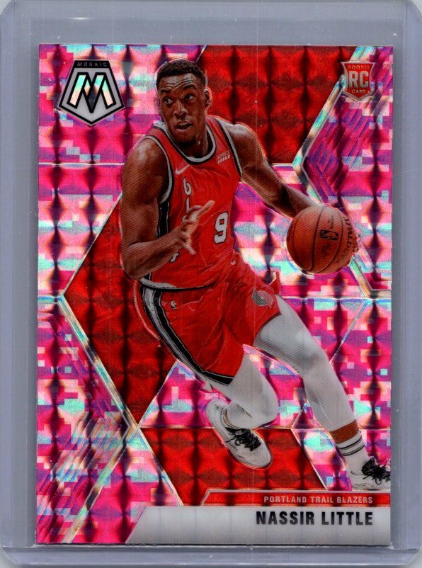 2019-20 Panini Mosaic #247 Nassir Little Camo Pink