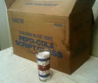 Vintage NOS Pepsi Tiffany style 16 ounce glass tumbler