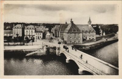 Postkarte Lannion Die Brücke und das Kloster Sainte-Anne (1165538)