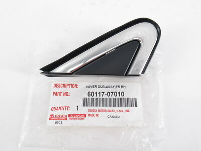 Genuine OEM Toyota 60117-07010 Passenger R Front Pillar Corner