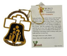 Olive Wood 2015 Philadelphia World Meeting of Familes Ornament
