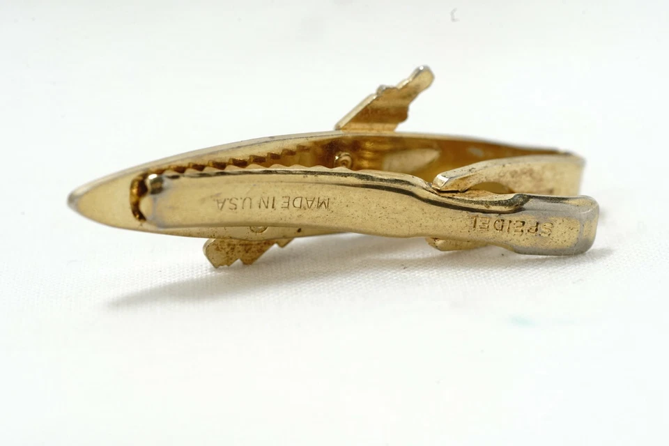 Bujías Speidel Autolite años 50 mediados de siglo esmaltadas tono dorado cierre de corbata Foto 3 de 4