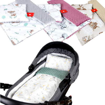 BABYLUX Babydecke MINKY 2tlg Set Kuscheldecke Decke 75 x 60cm KISSEN  Kinderwagen | eBay.de