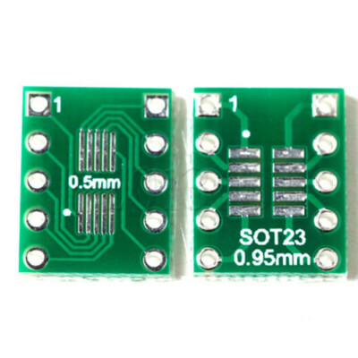50pcs New Double-Side SMD SOT23-3 to DIP SIP3 Adapter PCB Board DIY Converter