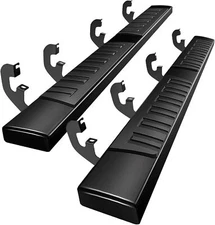 6" Running Board Side Step Bars For 19-2025 Chevy Silverado/Sierra 1500 Crew Cab