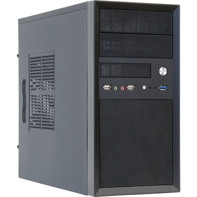 Chieftec CT-01B-350GPB, Tower-Gehäuse, schwarz