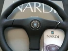 NARDI GARA 3/3 Steering wheel black leather - black leather pad 360 mm./ 14.17