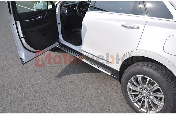 Stock de EE. UU. para Cadillac XT5 2017-2026 estribo peldaño lateral protector de barra Nerf Foto 4 de 4