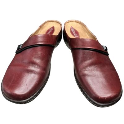 Bjorndal Zing Clogs Women's size 8 M Shoes Comfort Casual Leather Slip-On Brown