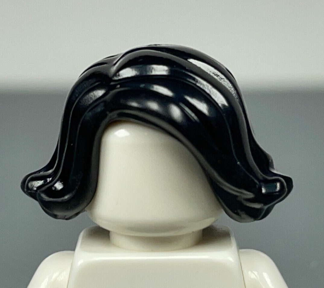 LEGO Black Female Minifigure Hair Short Swept Sideways 20877 (x1)
