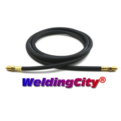 WeldingCity  10-ft 1/4'' Inert Gas Hose Rubber 5/8''-18 B-B Fitting Ar-CO2-He-N2