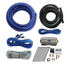  Rock Direct True 4 Gauge Car Audio Cable Amp Wiring Kit 2 Channel CCA Power 