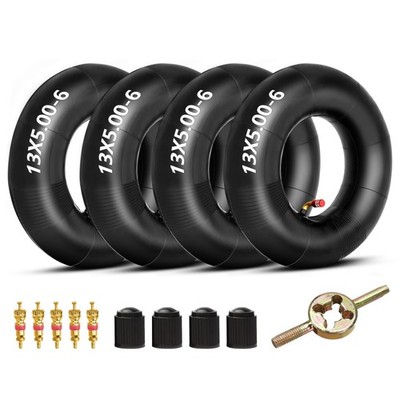 Heavy Duty 13x5.00-6 Inner Tube for Go Karts, ATVs, Lawn Mowers, and More