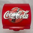 Vintage Coca-Cola Straw Dispenser Plastic Countertop Push with Rear Cover