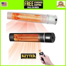 Wall Mounted Patio Heater Outdoor Electric Infrared 1500w Waterproof w/ Remote