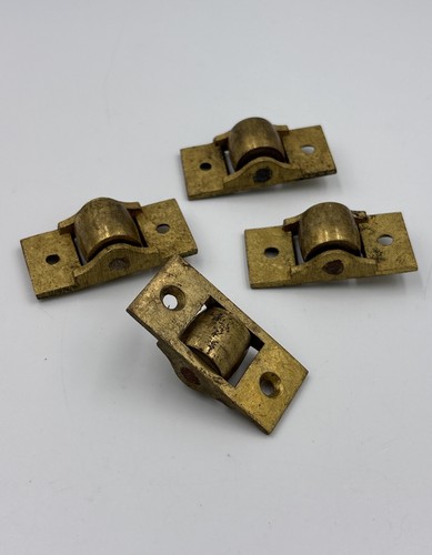 Antique Door Roller Catch Set Of 4 Without Strikes , 2”x7/8” Authentic Hardware