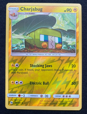 Pokemon - Charjabug 51/149 - Reverse Holo - Sonne & Mond Base - (NM/LP)