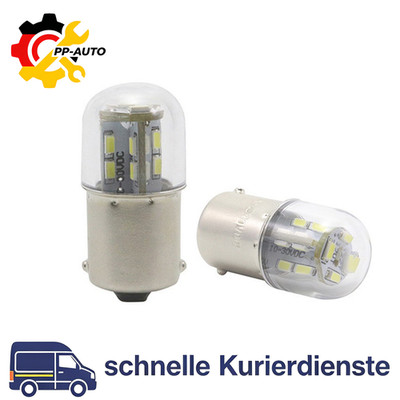 BA15S LED Glühbirne 2/10X Bremsleuchten Rücklicht Auto 6V 12V 24V 3 Farben