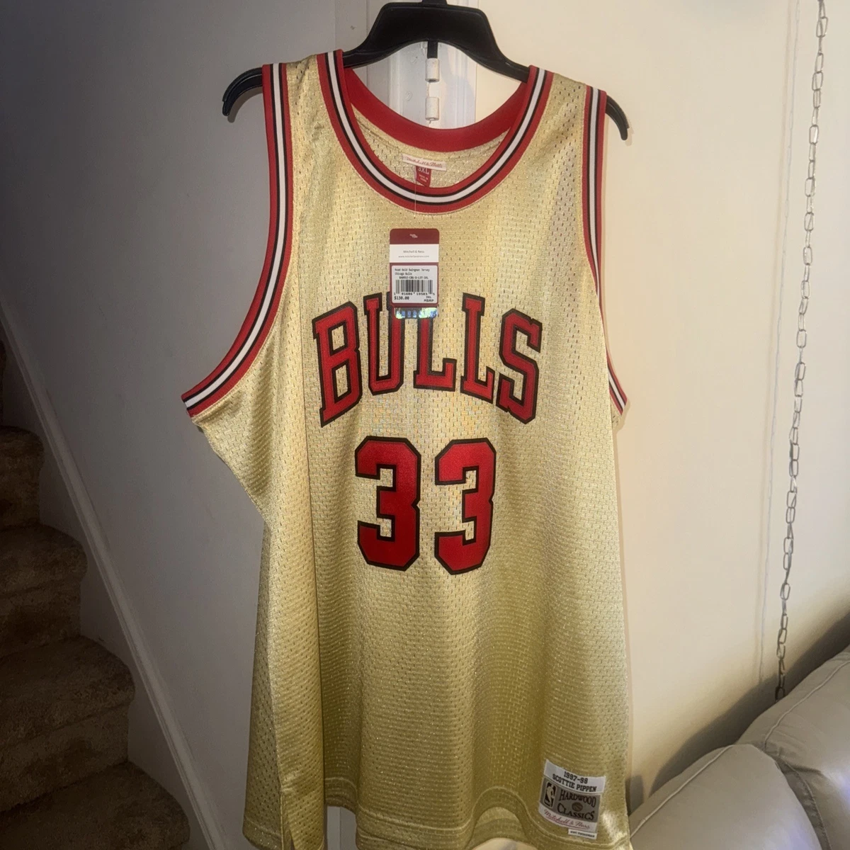 Scottie Pippen Gold NBA Jerseys for sale | eBay