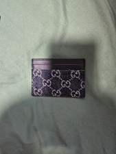 Authentic Gucci Card Holder Men Brand New 100% Genuine Blue And Black