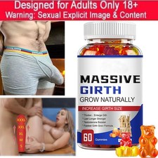 Male Enhancement Gummies Booster  Thicker Last Longer Stronger Bigger 60 Gummy