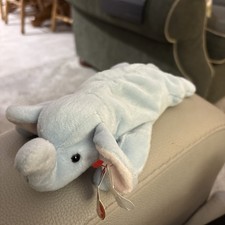 Ty Beanie Baby Peanut Plush Elephant Stuffed Animal Retired with Tag 1995