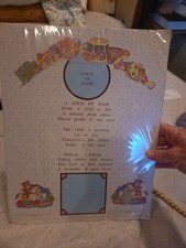 VINTAGE 1990'S Lock of Hair Keepsake FOR PICTURE FRAMES