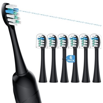 6 Pack Toothbrush Replacement Heads Compatible with WaterPik Sonic Fusion 2.0...