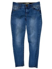 Democracy Blue Medium Wash "Ab" Technology Mid-Rise Ankle Denim Jeans Women's 4