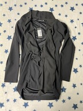 PrettyLittleThing Black Long-Sleeve Bodycon Dress – Women’s US 8