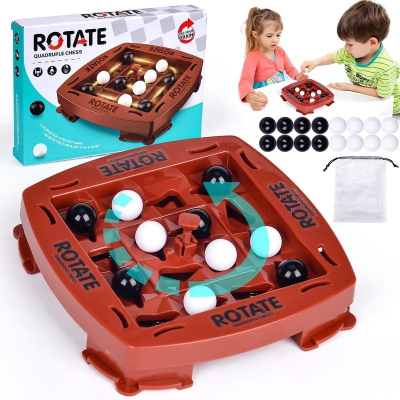 Educational Toy Four In A Row 2 Player Board Game