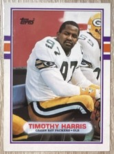 Topps Tim Harris #374 Green Bay Packers 1989 NFL Football Trading Card