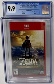 CGC Graded Legend of Zelda: Breath of the Wild NEW SWITCH2 (1027602004, 9.9 A++)