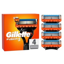 Image of Gillette Fusion 5 Mens Replacement Shaver Razor Pack of 4 Blades Cartridges