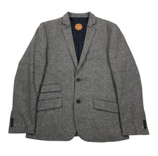 Giacca Common People uomo 40 grigio blazer misto cotone monopetto foderato