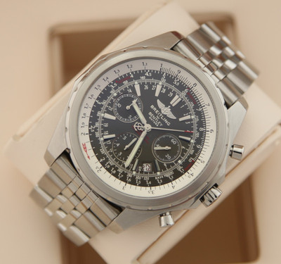 Breitling for Bentley Motors T Stahl Chronograph A25363 Speedband Neue Revision