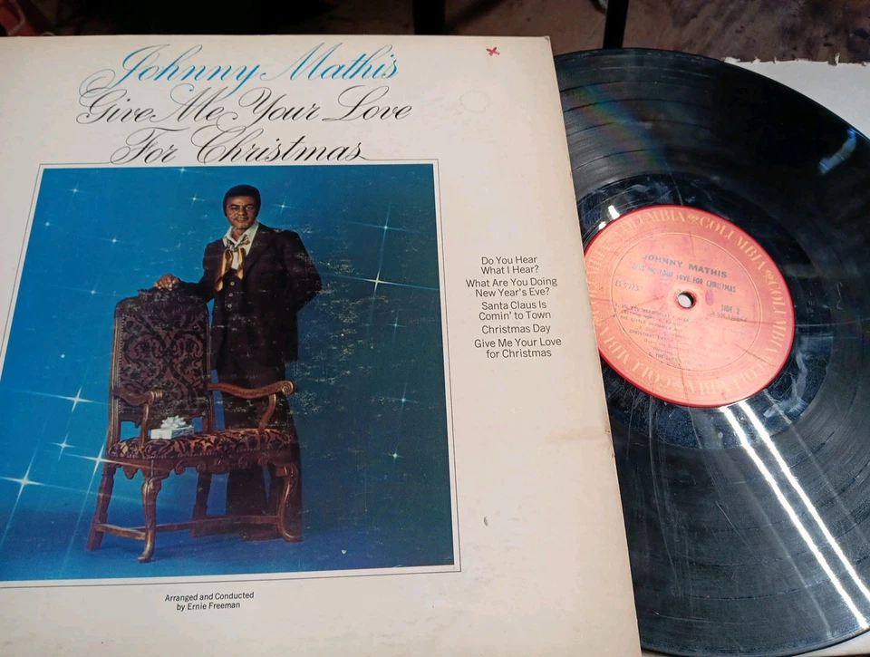 Johnny Mathis – Give Me Your Love For Christmas(Vinyl LP 1969) Columbia CS 9923 - Image 3 of 3