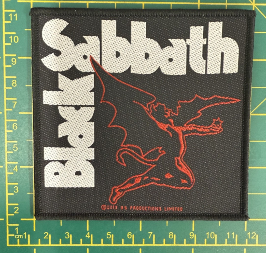 Black Sabbath Red Demon Creature Woven Sew On Patch Officially Licensed