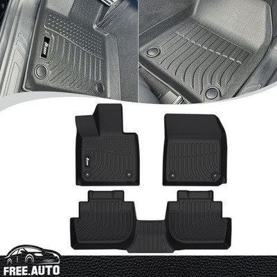 Floor Mats Fits 23-25 VinFast VF8 3D Molded TPE Front 2nd Row Liner Guard 3PCS