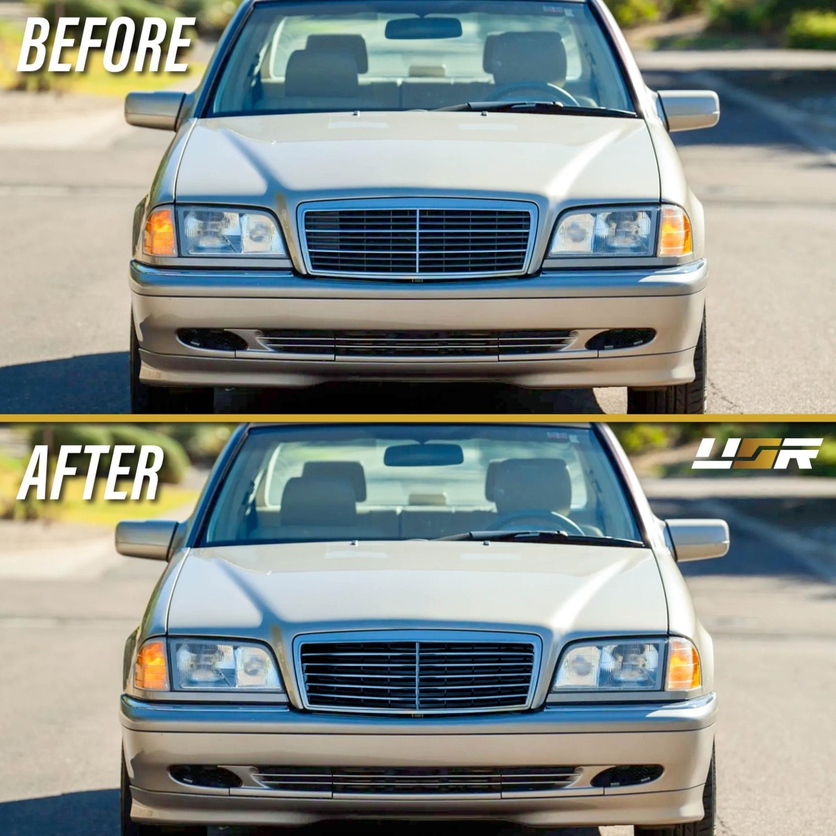 EURO AMG Avantgarde Front Hood Grill Assembly for 94-00 Mercedes