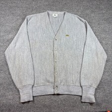 Vintage Izod Sweater Mens L Lacoste Cardigan ...