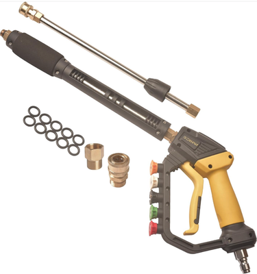 #ad 5000 PSI Pressure Washer Gun w Extension Wand 5 Nozzles Quick Connect $65.00