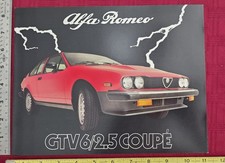 Original 1981 Alfa Romeo Gtv-6 2.5 Coupe Dealership Sales Brochure