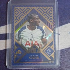 Topps Gold Mohammed Kudus Numbered /99 Football Card Tottenham Hotspur