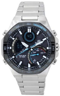 Casio Edifice Analog Digital Solar Sports Grey Dial Men's Watch ECB-950DB-1A