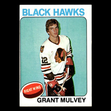 Grant Mulvey Rookie #272 1975 Topps Chicago Blackhawks Hockey Card NHL EX. rookie card picture