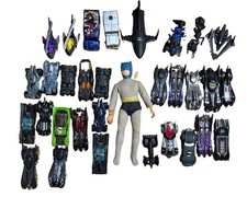 Product Image: VTG 1972 Mego Corp  8" Batman Figure + Lot of 31 Batmobile Vehicles Hot Wheels