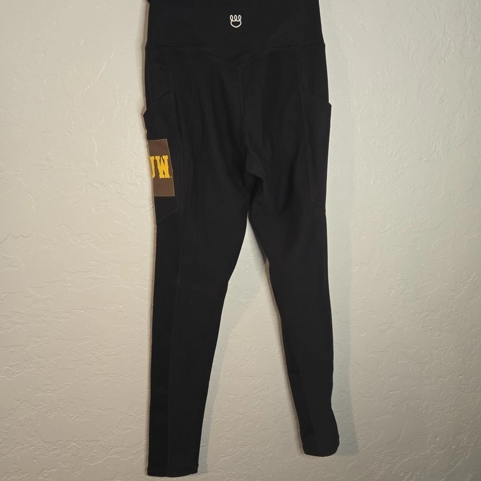 Ladies Cowboys University of Wyoming iLeggings Yoga Pants by Kadyluxe Size SMALL - Image 3 of 4