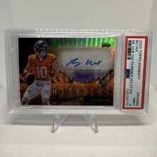 2024 Topps Midnight Bo Nix  Auto 05/50 RC HOR SIG-SUMMER SOLSTICE PSA 9
